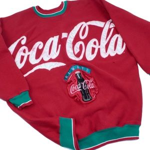 Vintage 80s Coca-Cola Crewneck Sweatshirt XL